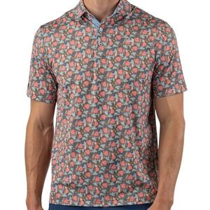 Good Good Golf Polo Shirt Mens XL Through The Green Floral Performance NEW